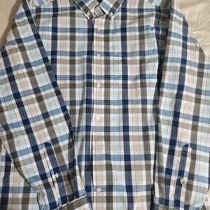 Men's Blue Plaid Shirt